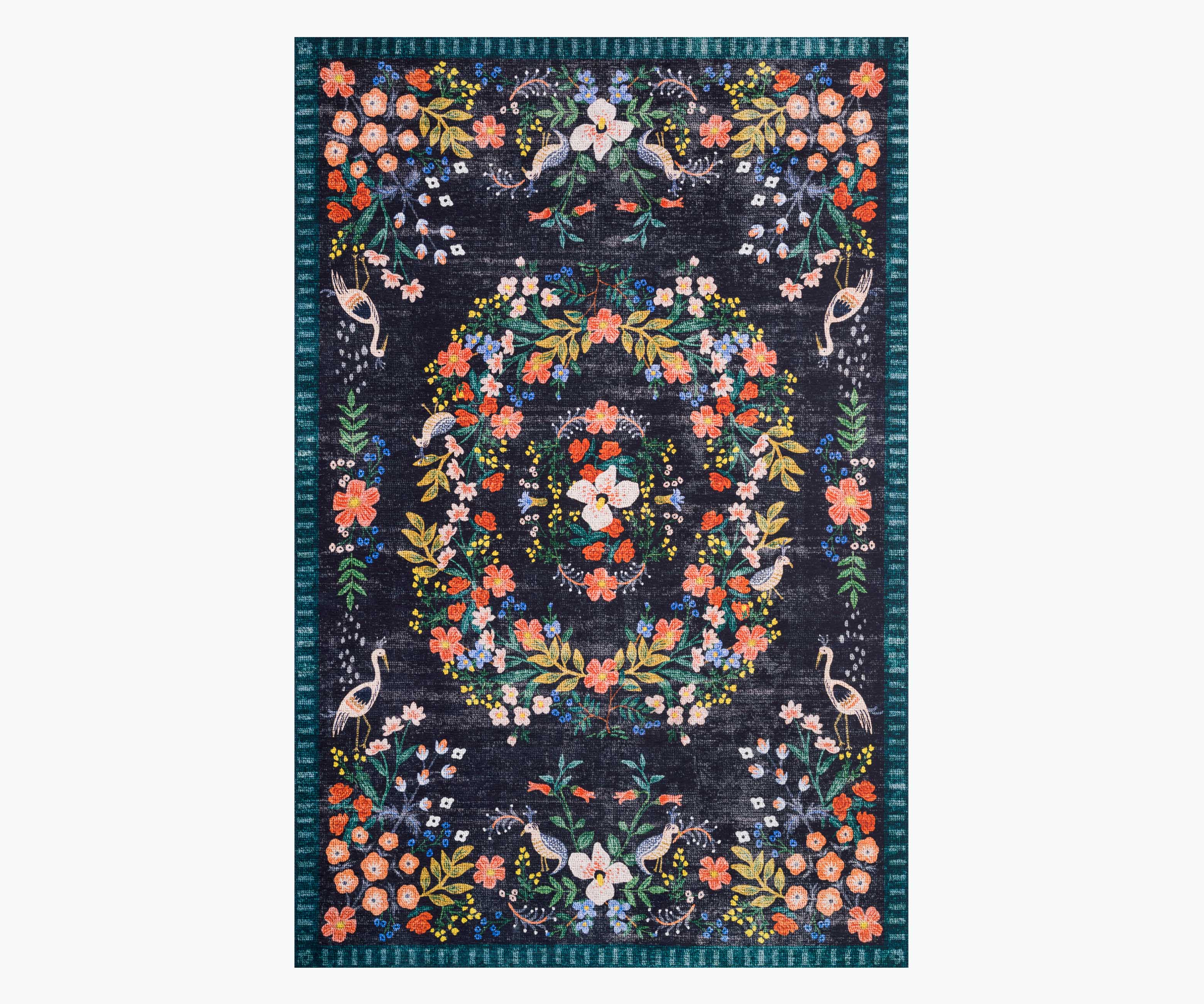 Palais Luxembourg Printed Rug - Navy