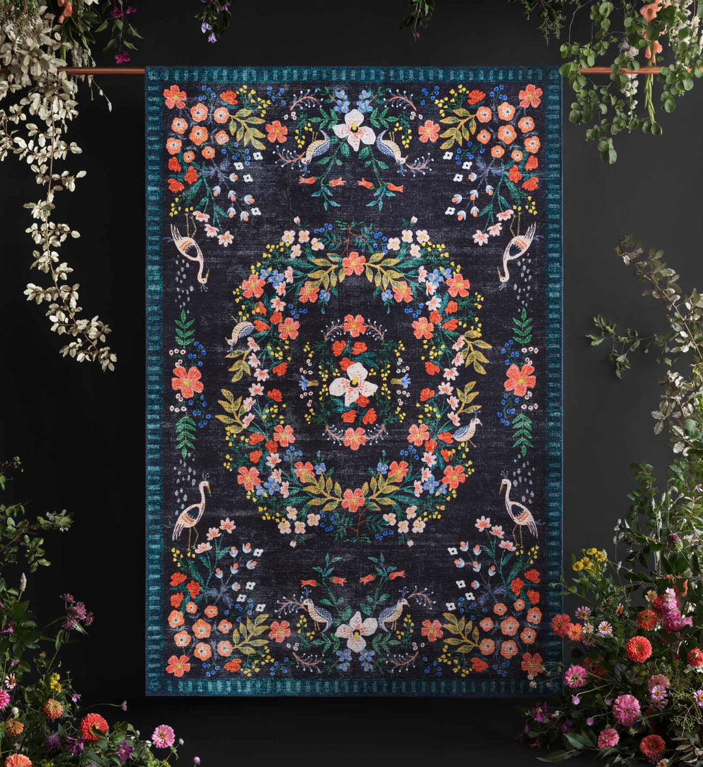 Palais Luxembourg Printed Rug - Navy