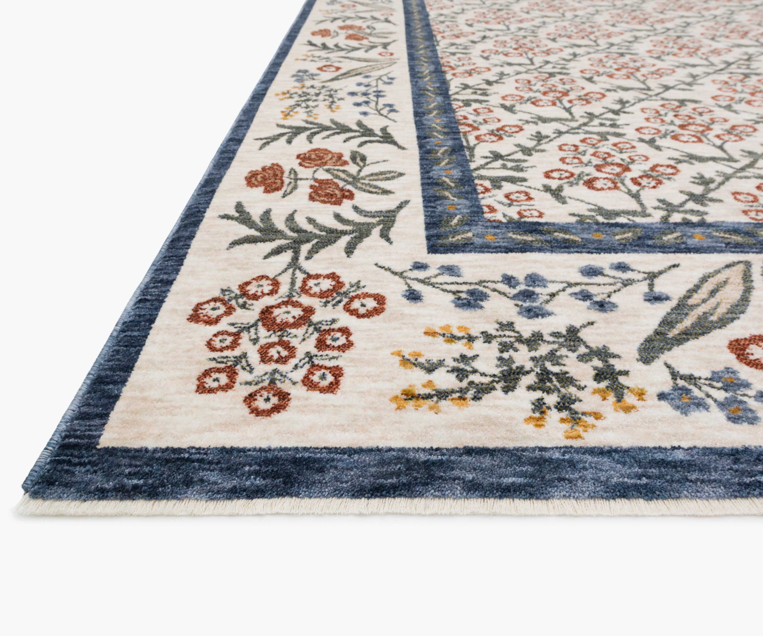 Kismet Suzani Garden Power-Loomed Rug - Cream