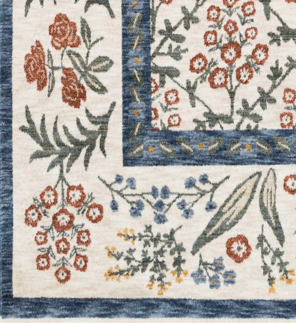 Kismet Suzani Garden Power-Loomed Rug - Cream