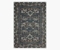 Fiore Florence Power Loomed Rug -  Navy & Grey