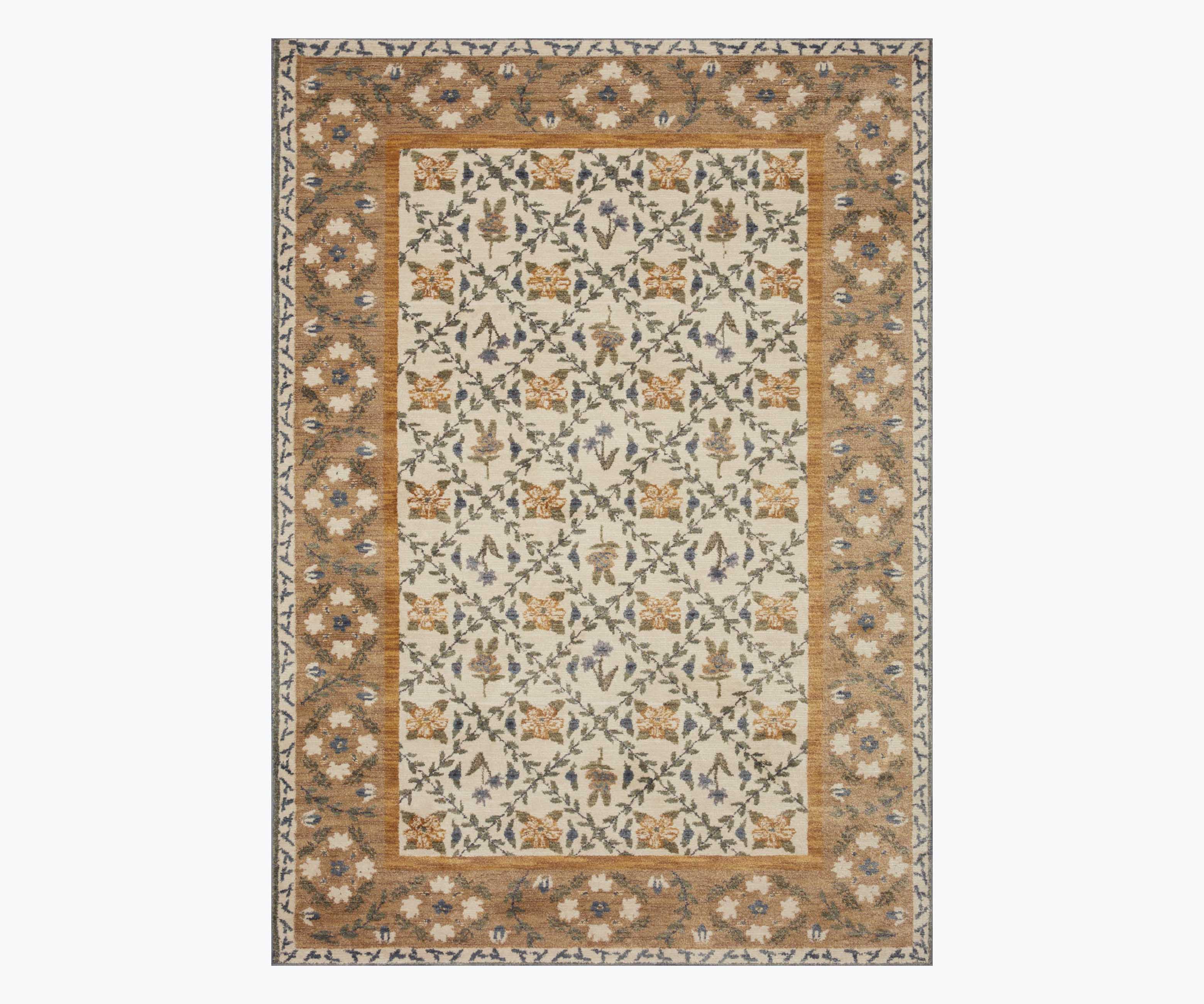 Fiore Belvedere Power-Loomed Rug - Gold