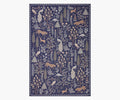 Menagerie Forest Printed Rug - Navy
