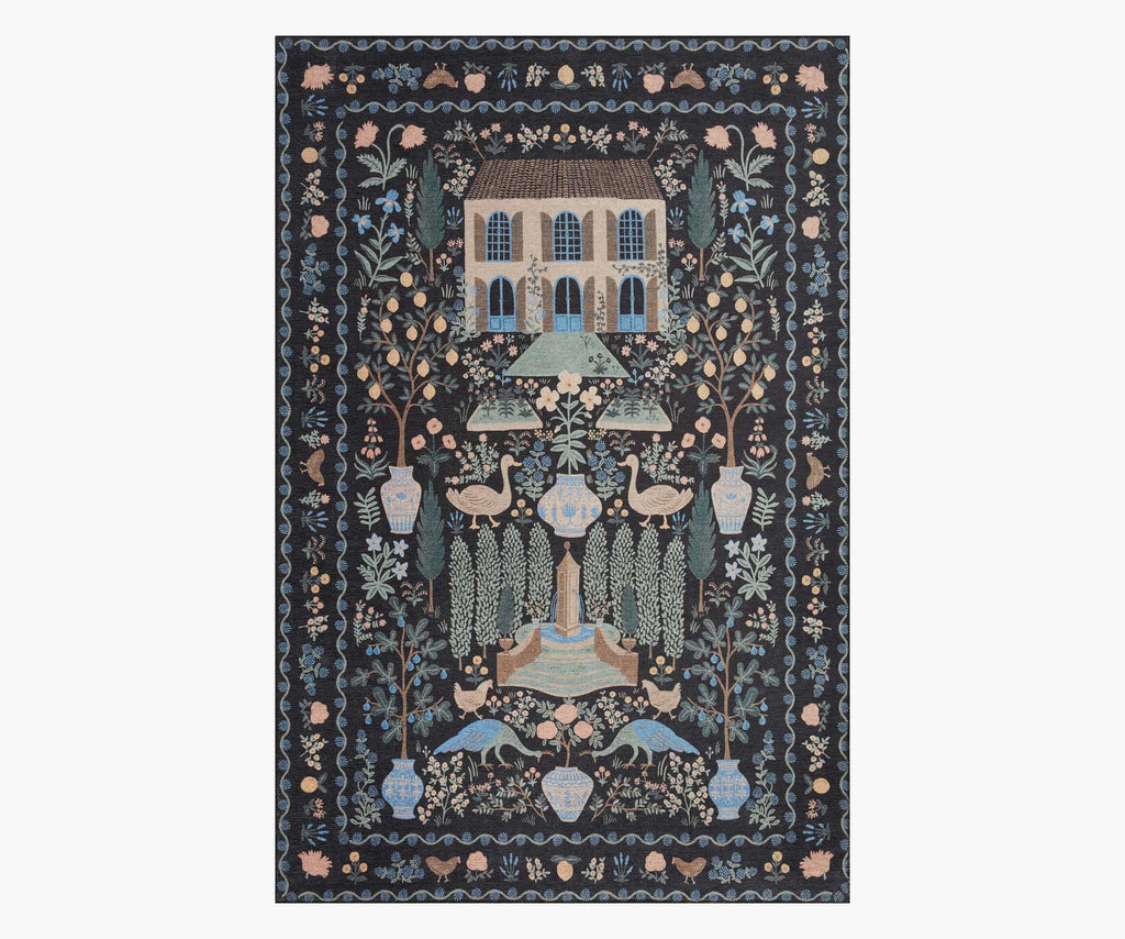 Menagerie Camont Printed Rug - Black