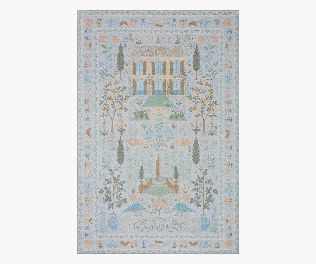 Menagerie Camont Printed Rug - Light Blue