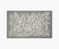 Minnie Hello Wool-Hooked Rug - Grey