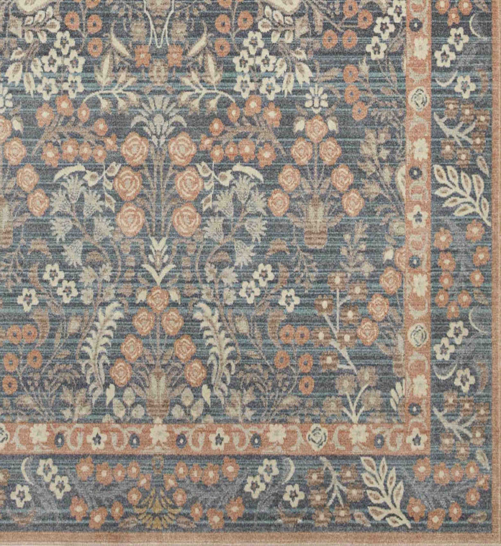 Holland Lotte Power-Loomed Rug - Navy