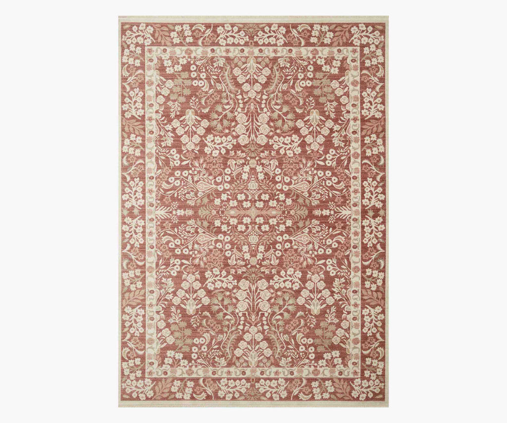 Holland Lotte Power-Loomed Rug - Crimson