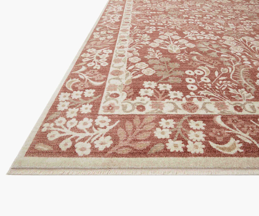 Holland Lotte Power-Loomed Rug - Crimson