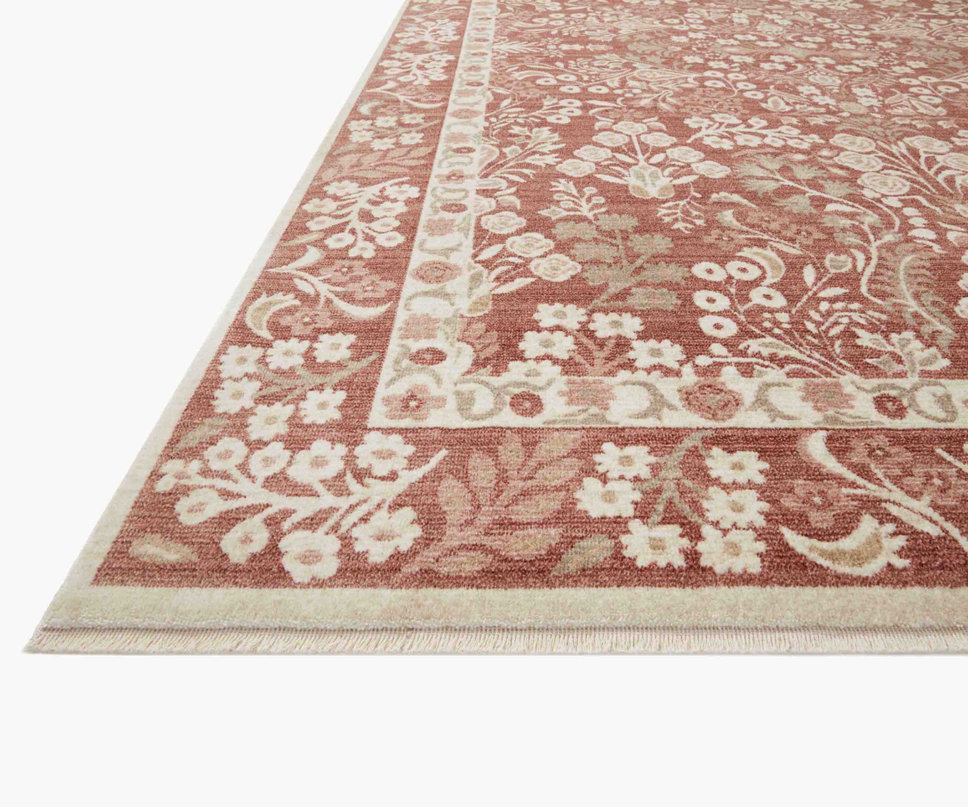 Holland Lotte Power-Loomed Rug - Crimson