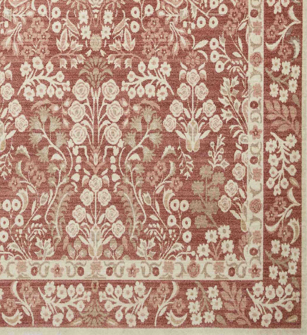 Holland Lotte Power-Loomed Rug - Crimson