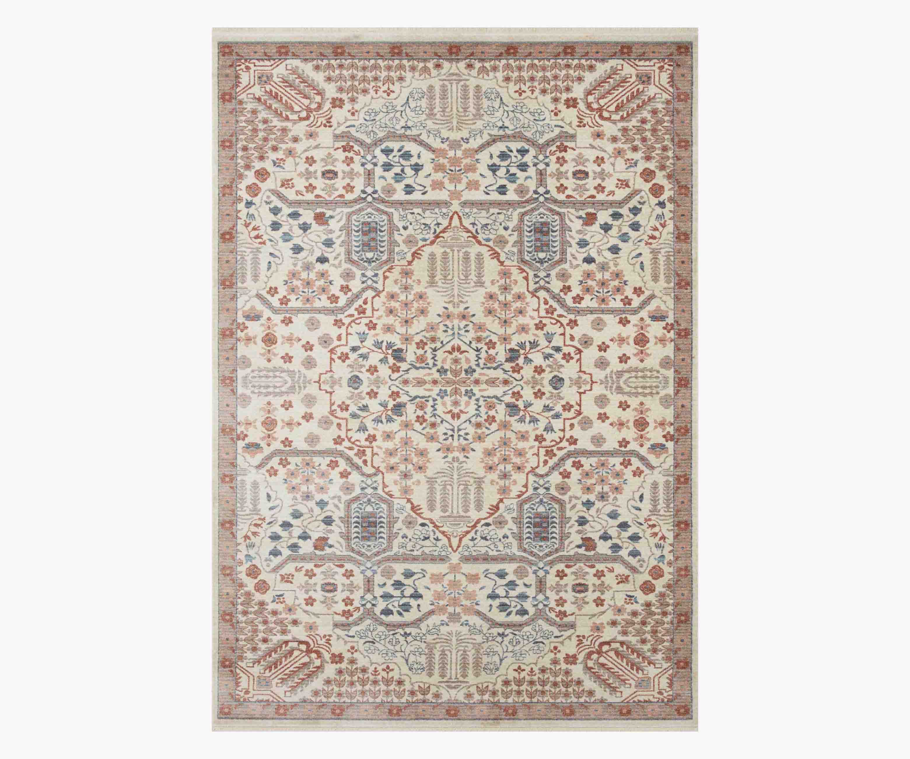 Holland Isa Power-Loomed Rug - Rust
