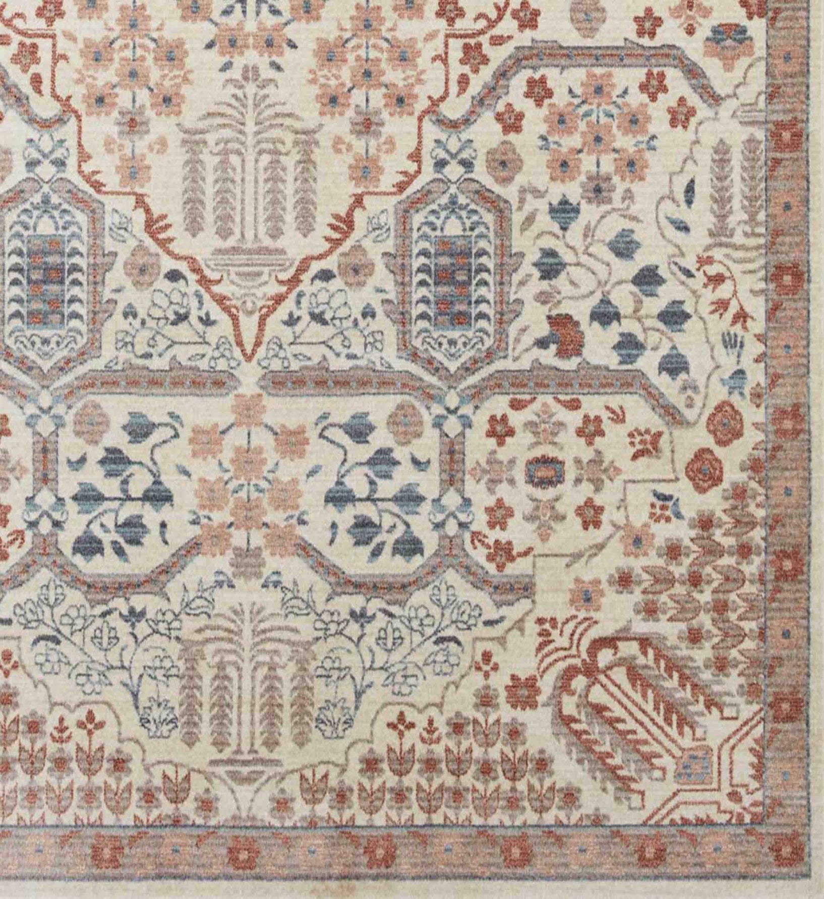 Holland Isa Power-Loomed Rug - Rust