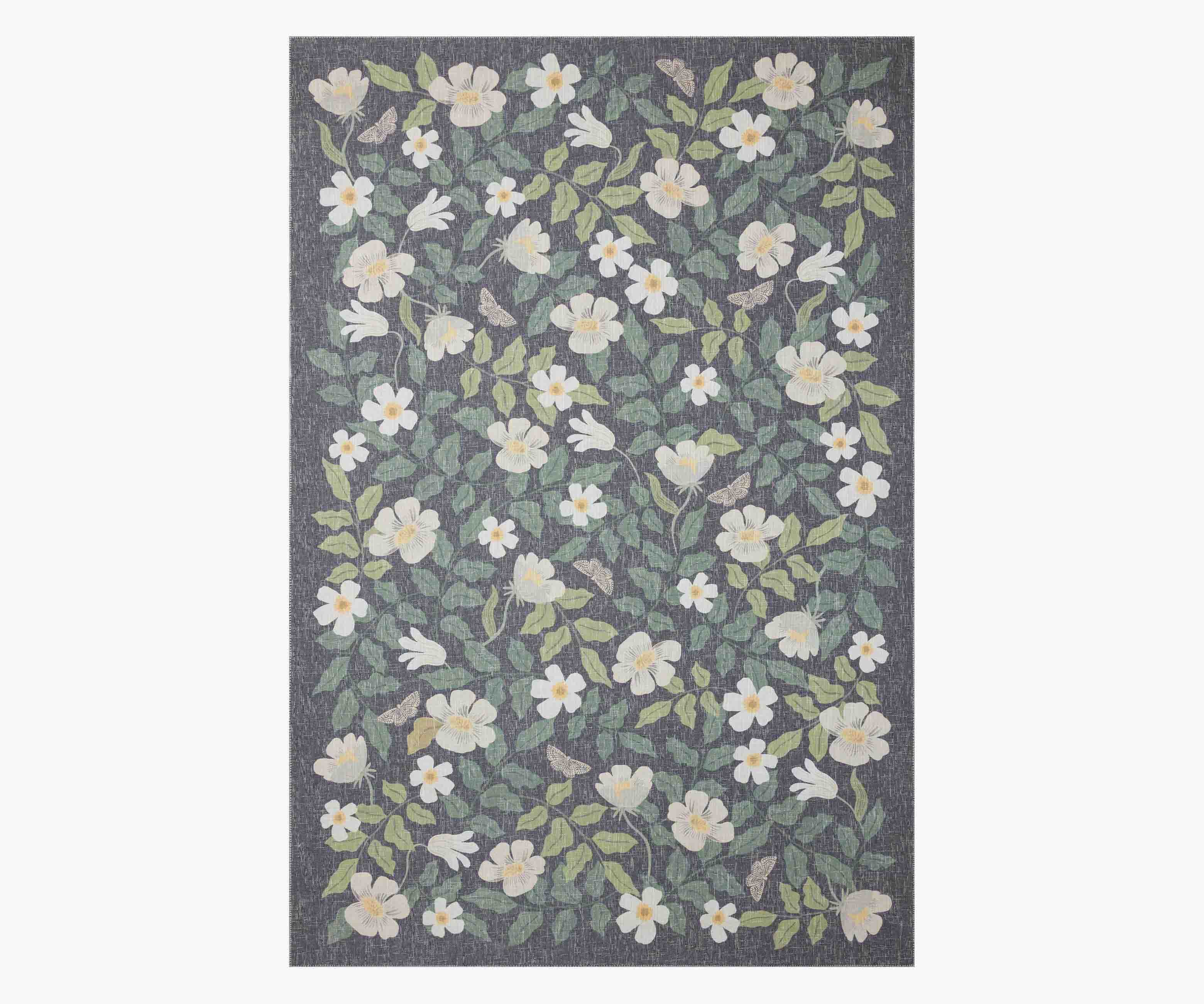 Cotswolds Primrose Power Loomed Rug - Charcoal