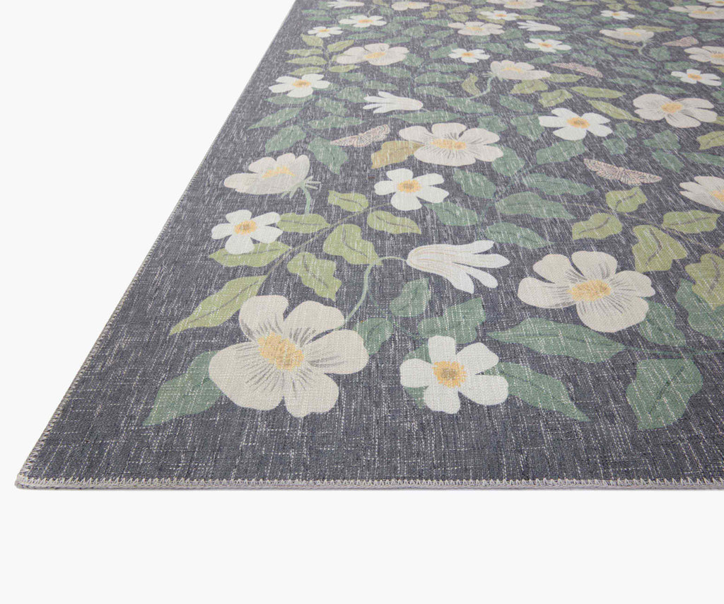 Cotswolds Primrose Power Loomed Rug - Charcoal