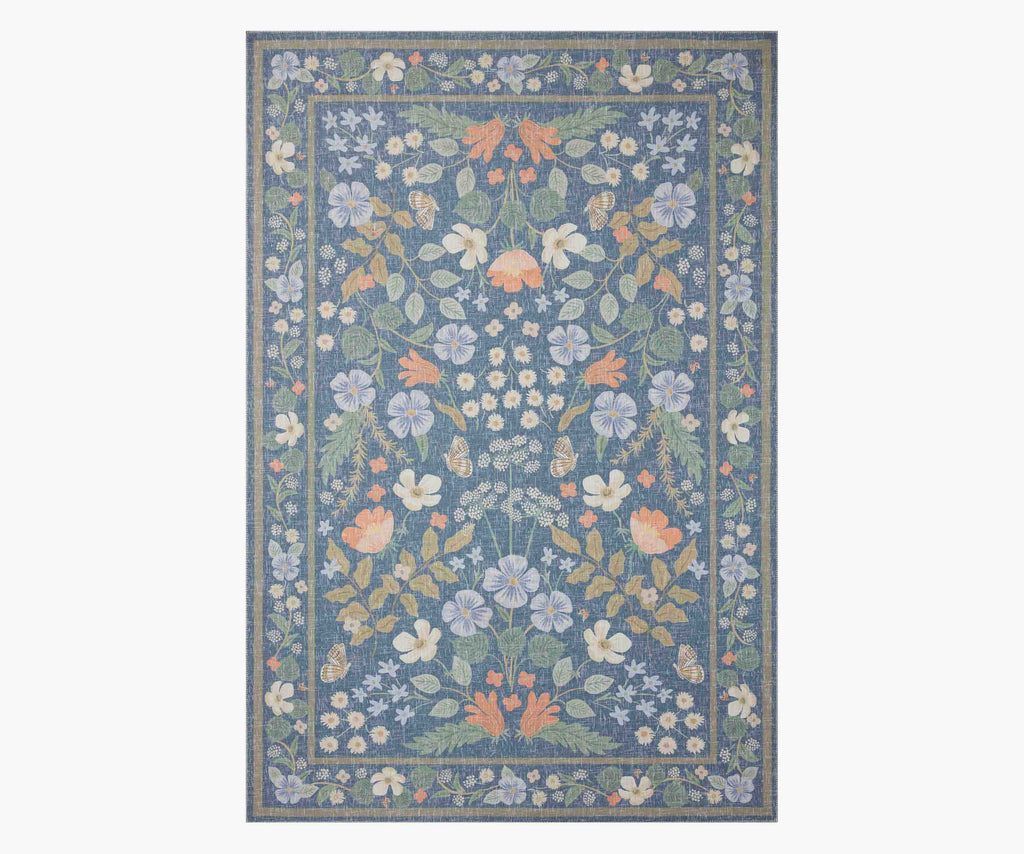 Cotswolds Willow Power Loomed Rug - Indigo