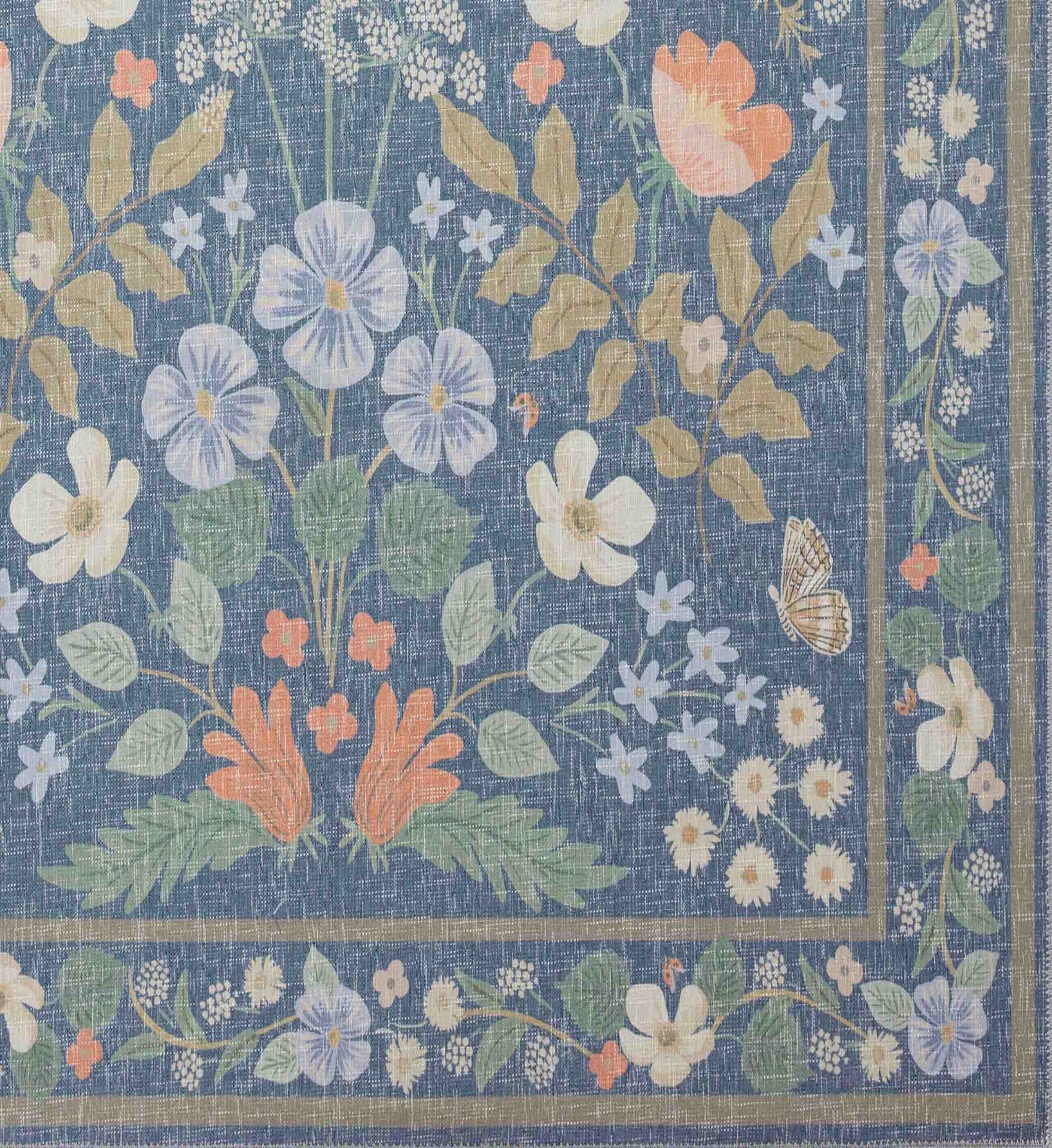 Cotswolds Willow Power Loomed Rug - Indigo