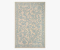 Arboretum Aviary Wool-Hooked Rug - Periwinkle