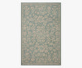 Arboretum Rose Garden Wool-Hooked Rug - Jade