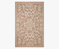 Arboretum Rose Garden Wool-Hooked Rug - Rust