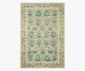 Eden Mughal Rose Power Loomed Rug - Moss