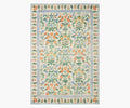 Eden Mughal Garden Power Loomed Rug - Cream