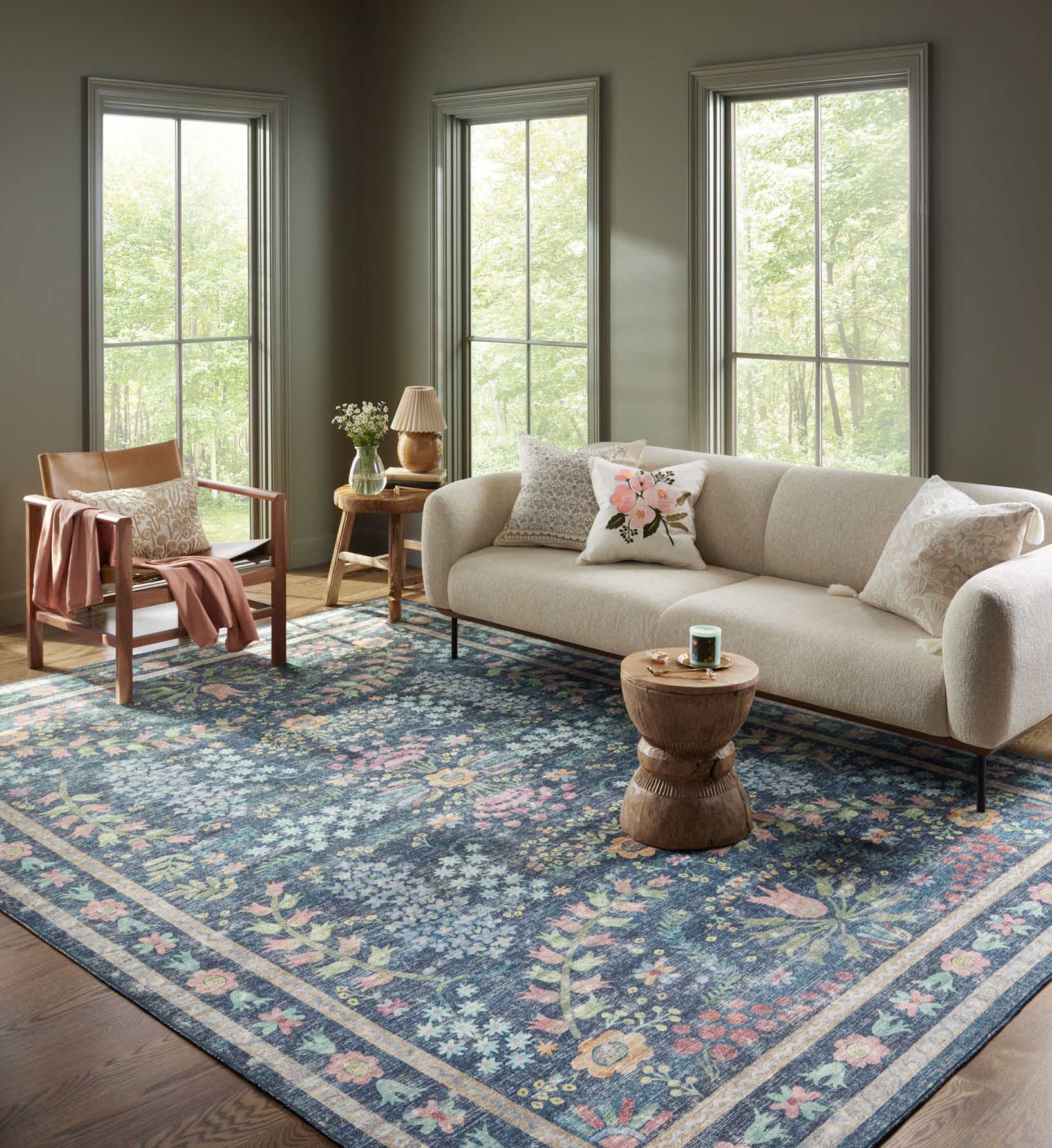 Maison Frances Power Loomed Rug - Blue Multi