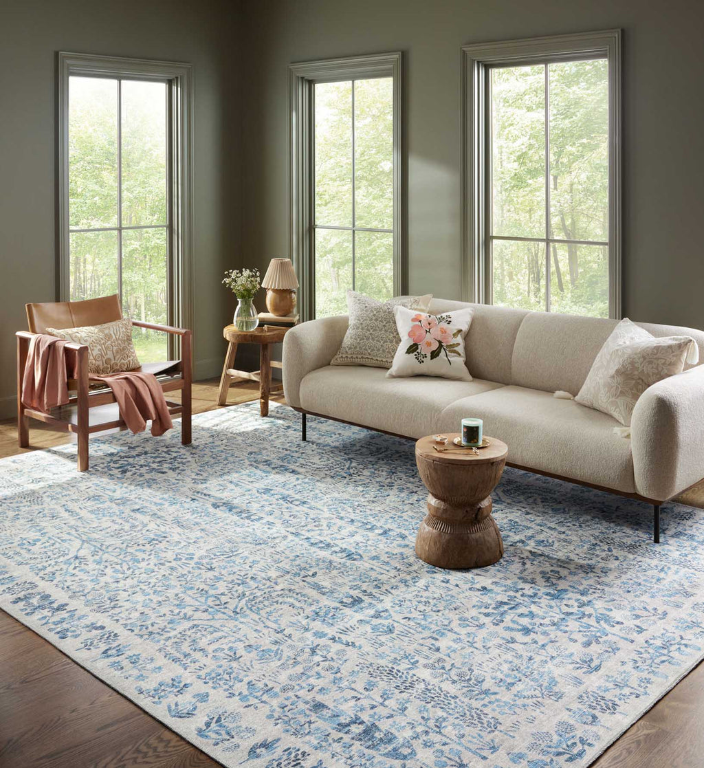 Maison Grove Power Loomed Rug - Blue