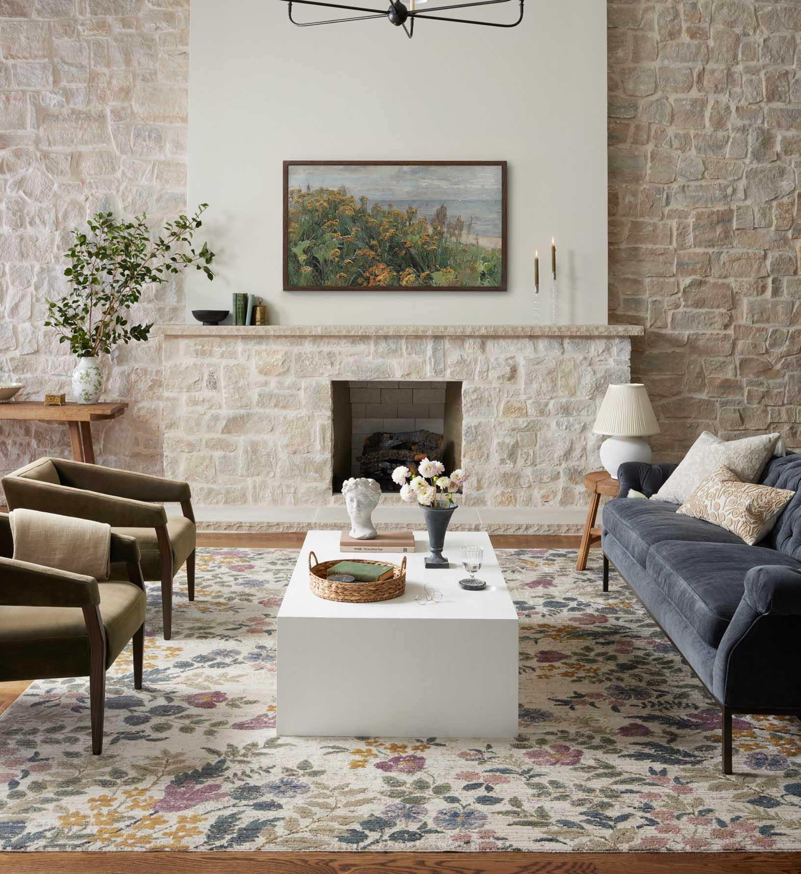 Provence Abbey Power-Loomed Rug - Ivory