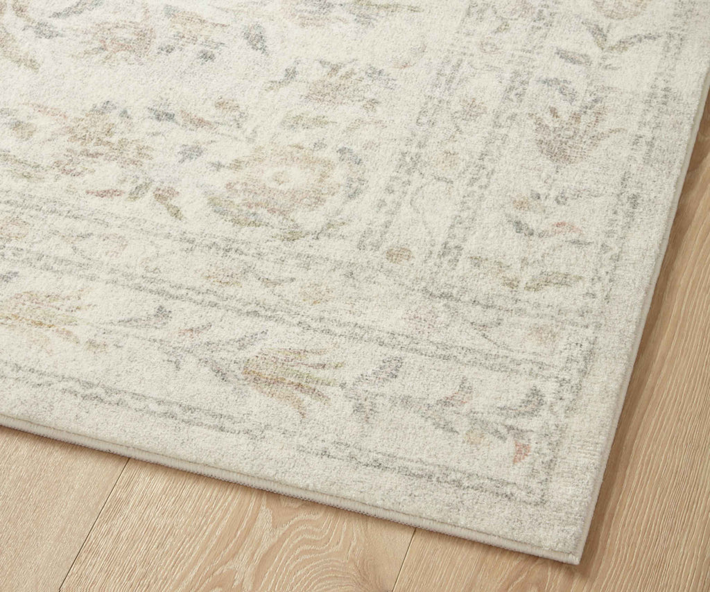 Courtyard Lily Printed Rug - Yellow Multi