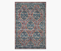 Courtyard Chateau Printed Rug - Red