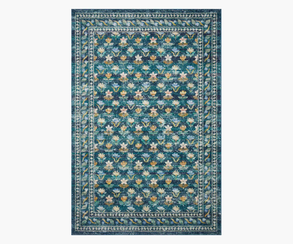 Courtyard Hadley Printed Rug - Emerald