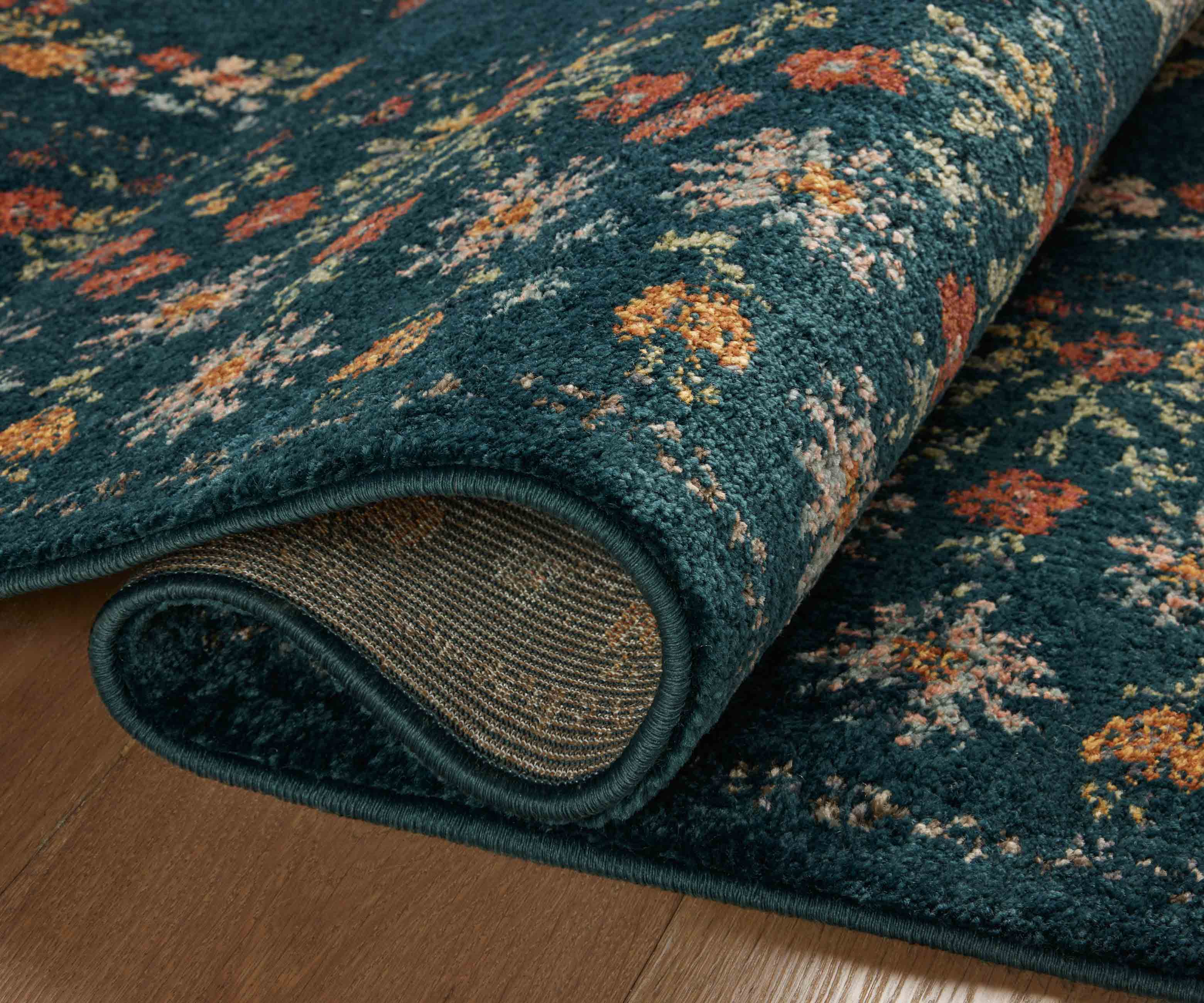 Laurel Eleanor Power Loomed Rug - Navy