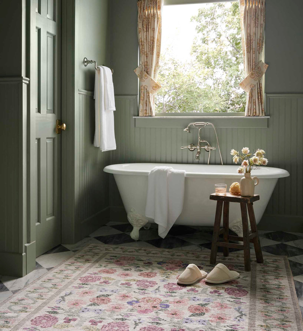 Rosa Power Loomed Rug - Ivory