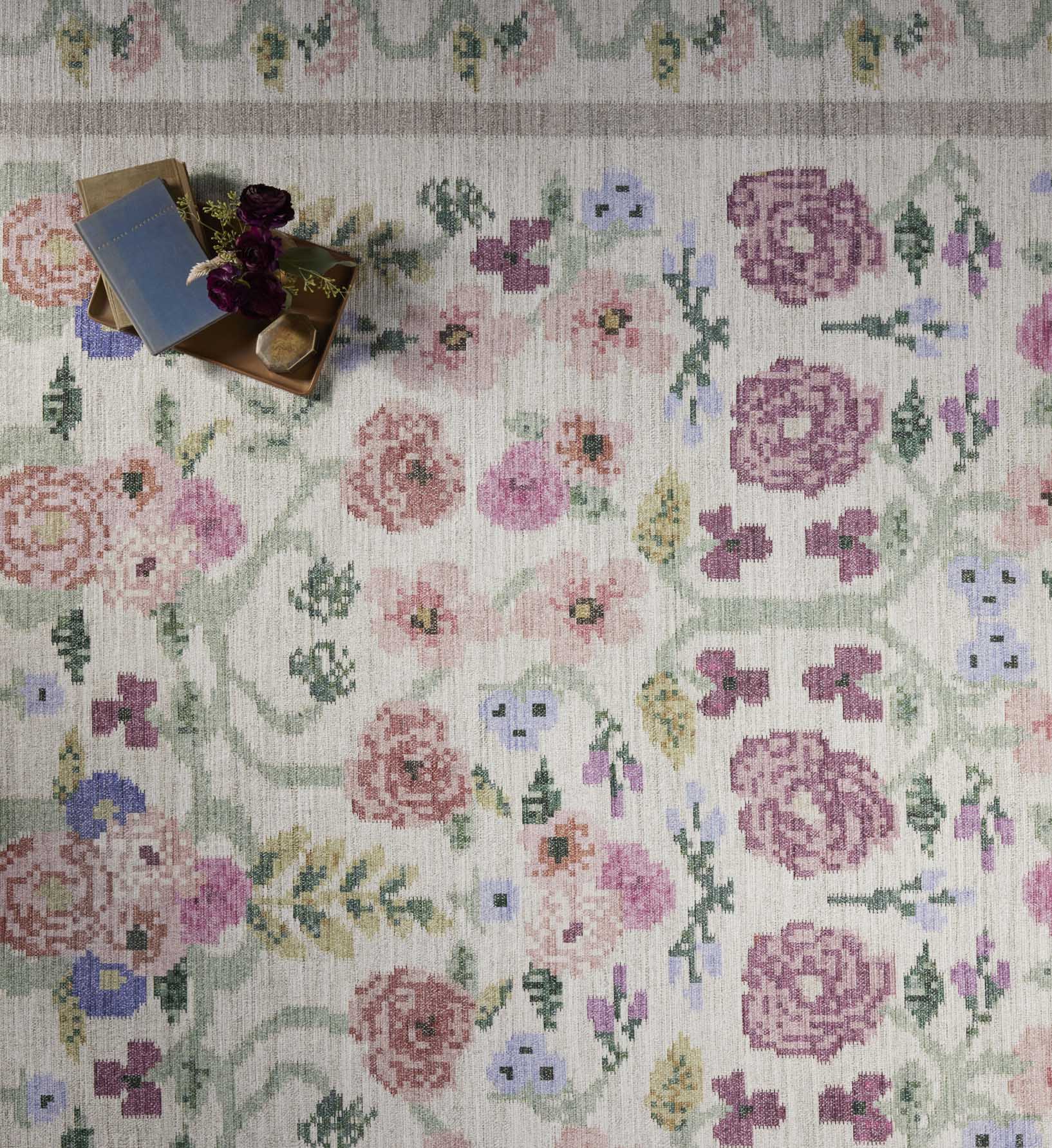 Rosa Power Loomed Rug - Ivory