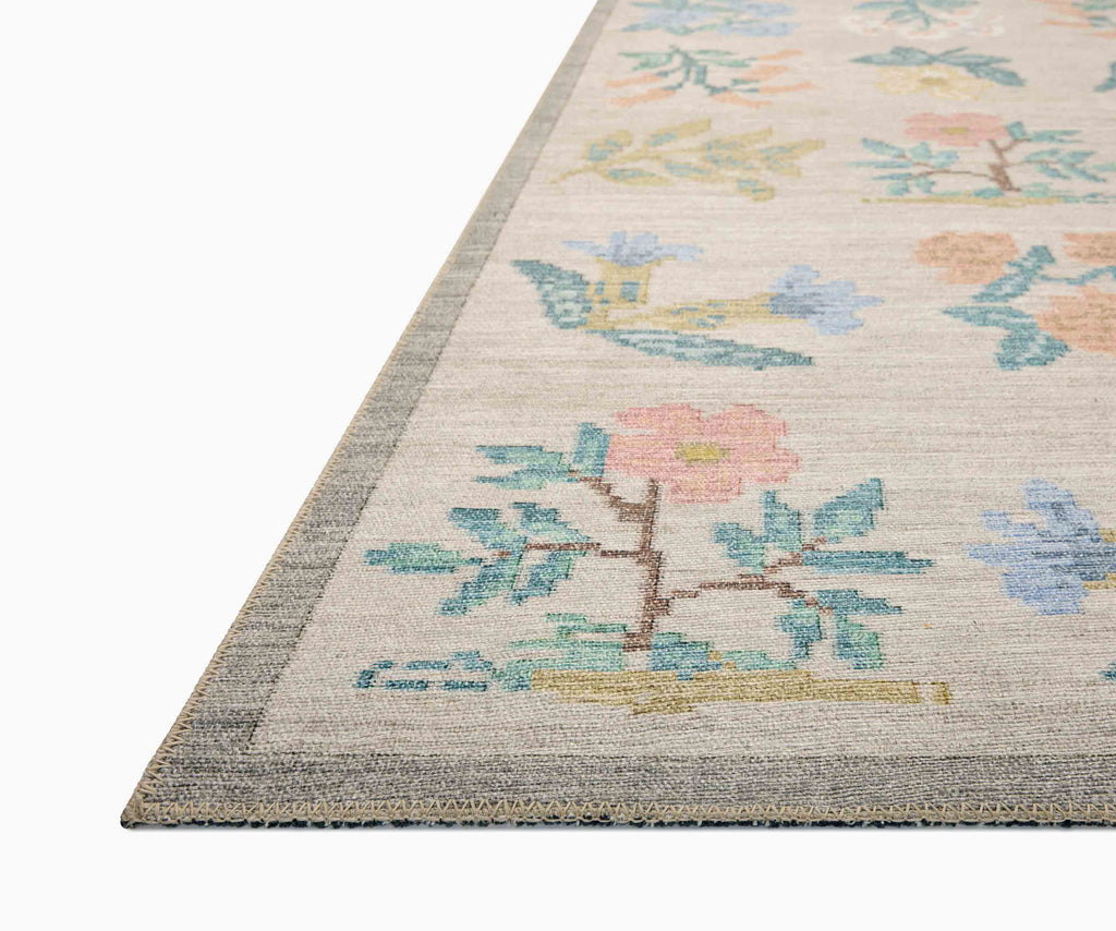 Rosa Hawthorne Power Loomed Rug - Cream