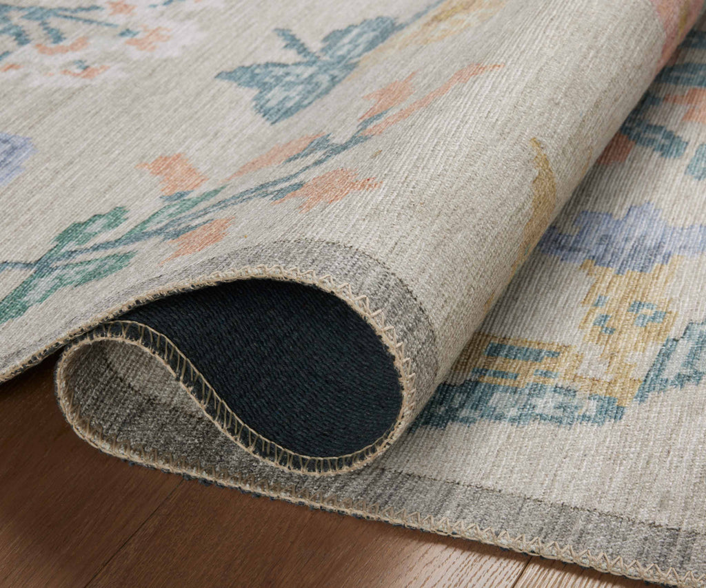 Rosa Hawthorne Power Loomed Rug - Cream
