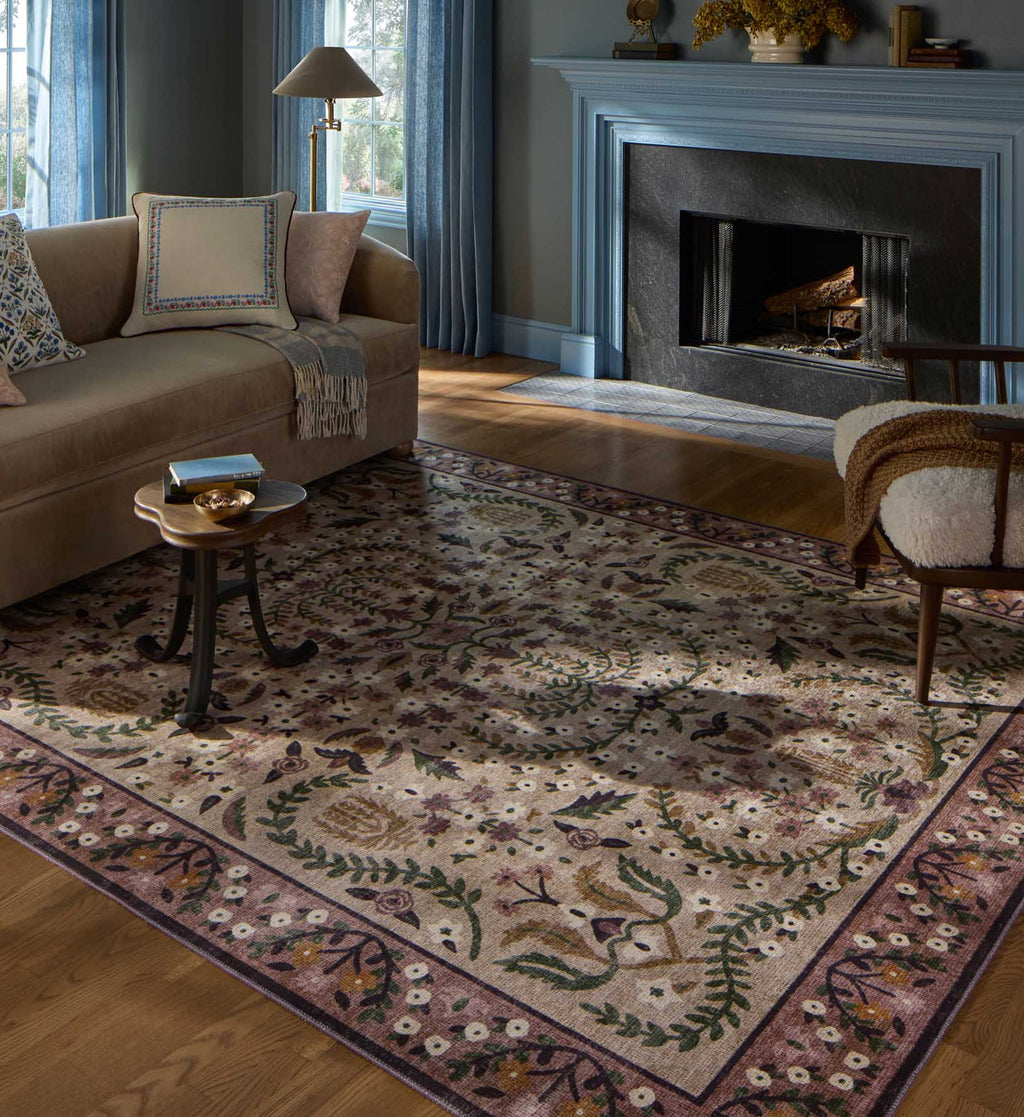 Canopy Edie Printed Rug - Aubergine