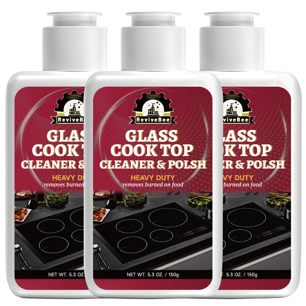 Ceramic Stove Cleaner Gel ¨C Fast-Acting Stovetop Cleaner Removes Burnt-On Grease & Stains Without Scratching, Non-Toxic Non-Irritating Formula for Glass Ceramic Cooktop, Kitchen Cleaning Essentials