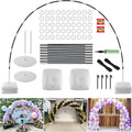 Balloon Arch Kit Stand Set with Water-Fillable Base, Adjustable 9FT Tall 10FT Wide Balloon Column Stand for Wedding Birthday Party Christmas Graduation Decorations