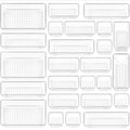 Clear Drawer Organizer Trays 25 Pack with 4 Sizes, Plastic Storage Bins for Desk Drawer Kitchen Flatware Cosmetics Dresser Under Bed Organization Dividers