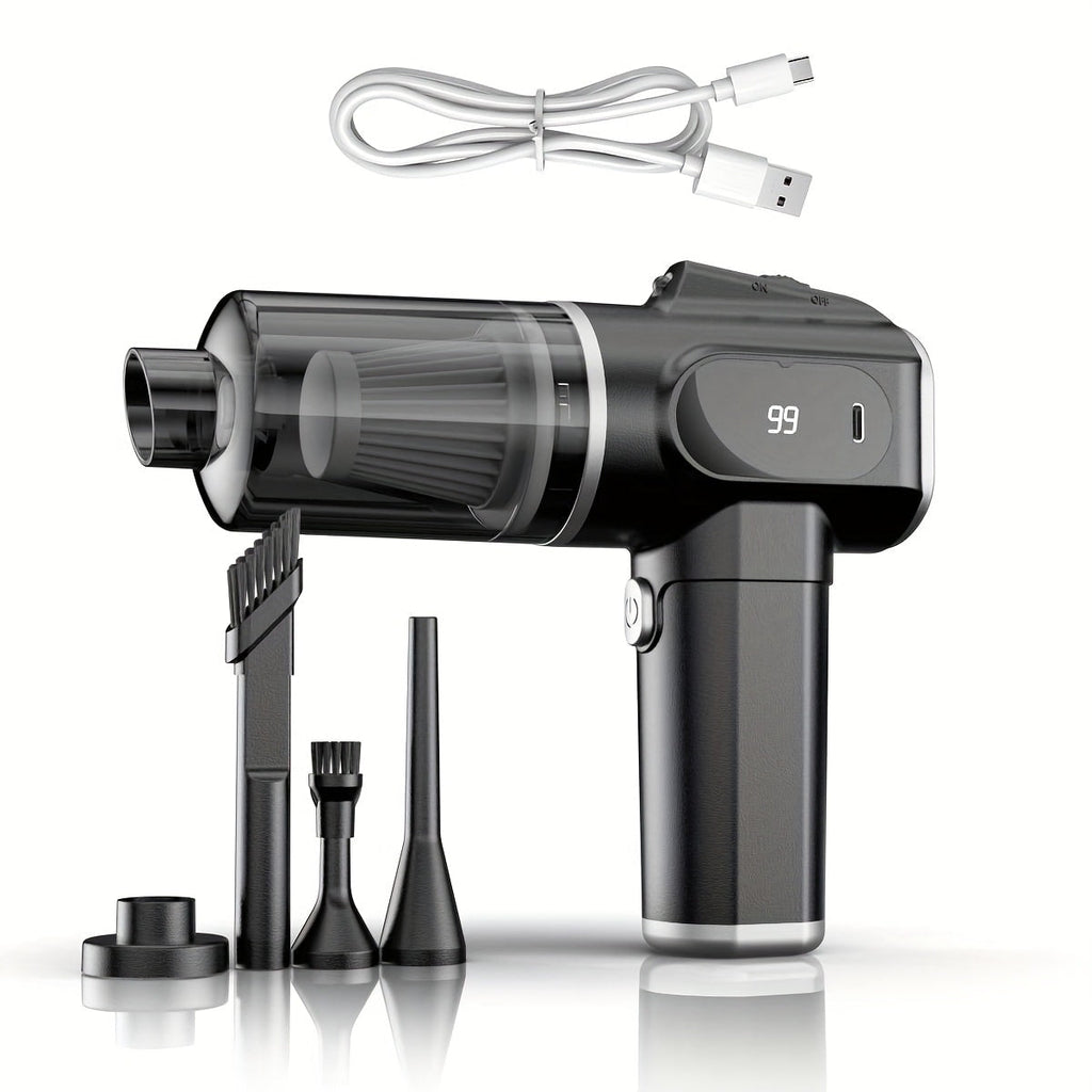 Cordless Handheld Vacuum Cleaner 6KPA, Wireless Portable Vacuum with Suction & Blow Function, USB Rechargeable, Whirlwind Cyclone Filter for Home Car Office Pet Hair Dust Quiet Low Noise