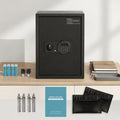 Fireproof Safe Box with Keyboard Lock ¨C ROLOWAY Home & Office Security Safe with Fireproof Bag, Multiple Sizes, Black & Pink Options