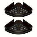 Corner Shower Shelf 2-Layer Nail-Free Bathroom Caddy ¨C No Drill Plastic Shampoo Holder & Organizer for Shower, Bathtub & Bathroom Wall | Drainage Design, Strong Load-Bearing