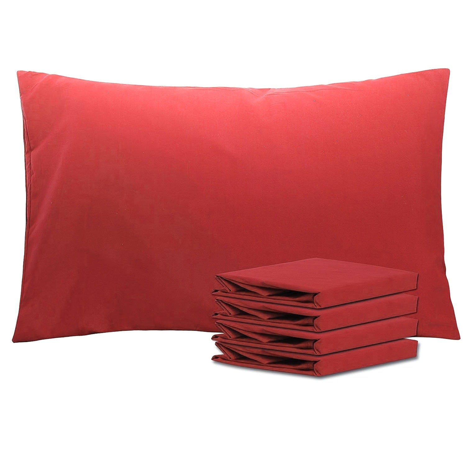 Pillowcases 4 Pack Queen 20x30 ¨C Brushed Microfiber Soft Wrinkle-Free Fade-Resistant Envelope Closure Solid Color 32 Colors