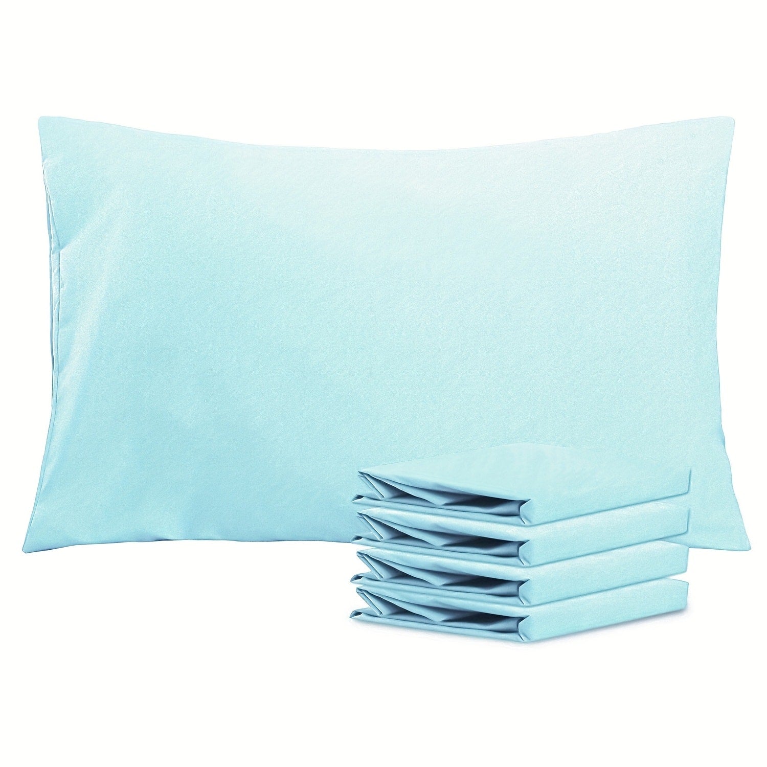 Pillowcases 4 Pack Queen 20x30 ¨C Brushed Microfiber Soft Wrinkle-Free Fade-Resistant Envelope Closure Solid Color 32 Colors