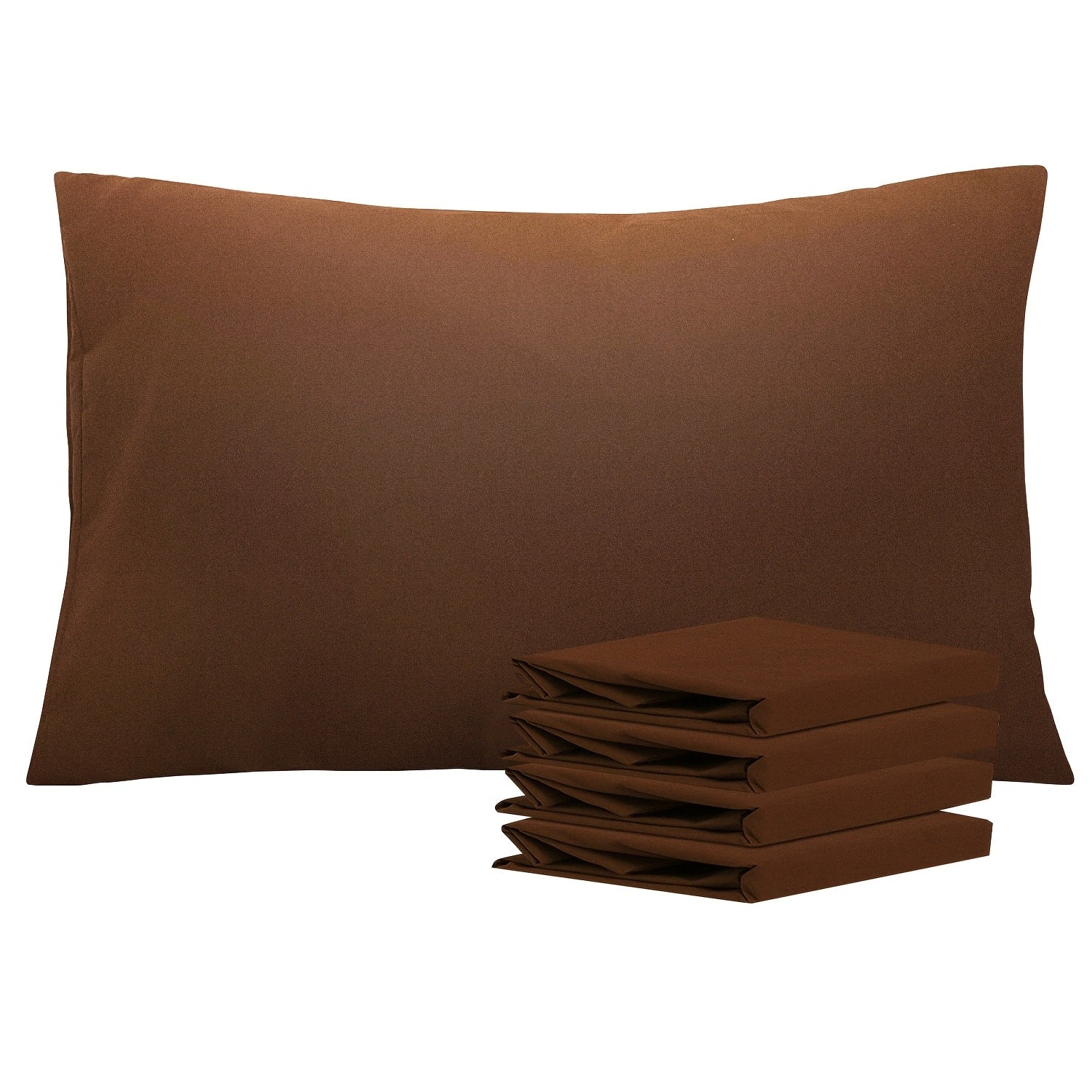 Pillowcases 4 Pack Queen 20x30 ¨C Brushed Microfiber Soft Wrinkle-Free Fade-Resistant Envelope Closure Solid Color 32 Colors