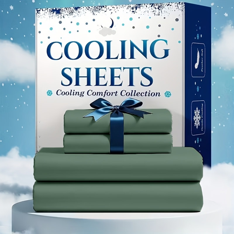 Bed Sheet Set Soft Breathable Cooling Microfiber Fitted & Flat Sheets with Deep Pockets ¨C Wrinkle Free Hotel Luxury Bedding in Multiple Colors & Sizes