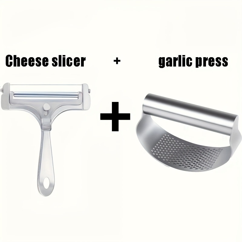 Cheese Slicer Adjustable Thickness 2-Pack, Stainless Steel Wire Cheese Cutter for Hard & Soft Cheese, Manual Kitchen Cheese Cutting Tool for Home Charcuterie Board Entertaining