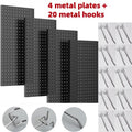 Pegboard Wall Organizer with Metal Hooks - Heavy Duty Garage Tool Storage Board for Workshop Warehouse Wall Mount - Space Saving Tool Rack System for Garage Organization